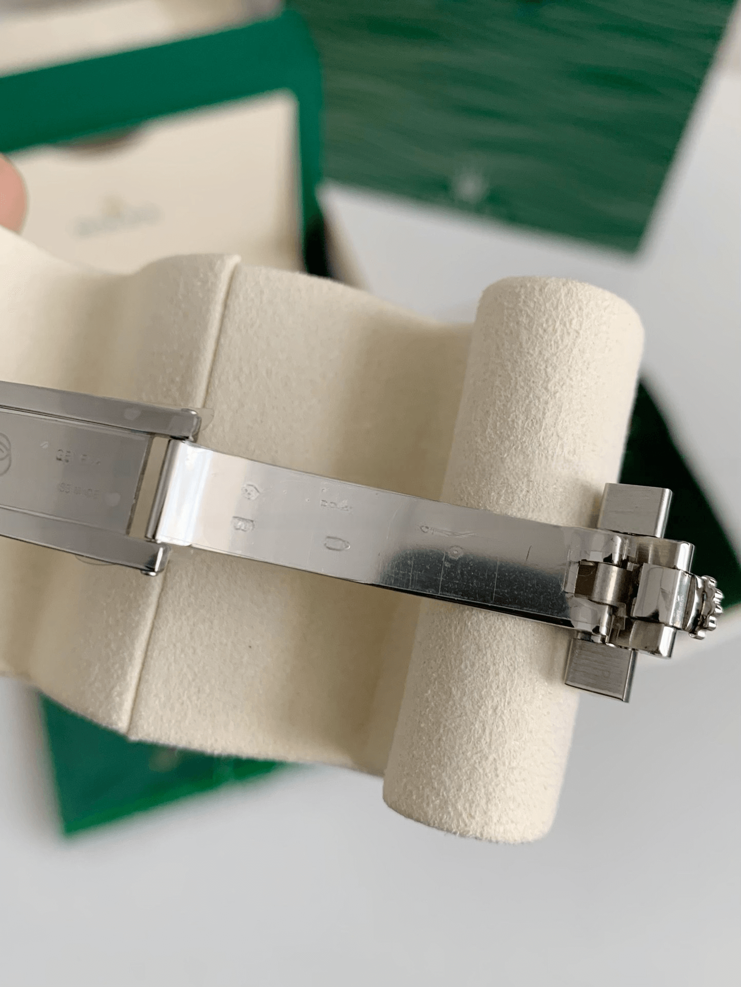 Rolex Day-Date 40 Ref. 228206 – 950 Platinum, Ice Blue Diagonal Motif Dial