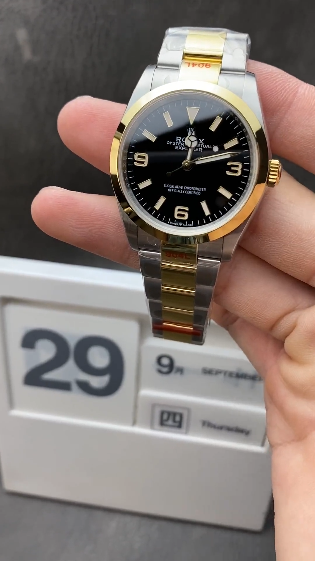 Rolex Explorer 36 Ref. 124273 – Yellow Rolesor (Oystersteel & 18ct Yellow Gold)