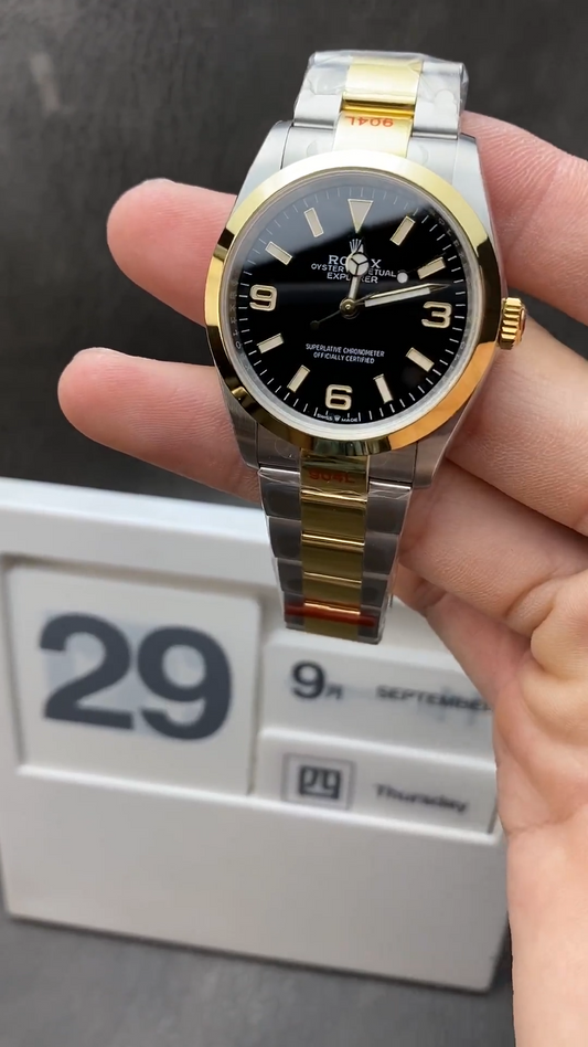 Rolex Explorer 36 Ref. 124273 – Yellow Rolesor (Oystersteel & 18ct Yellow Gold)