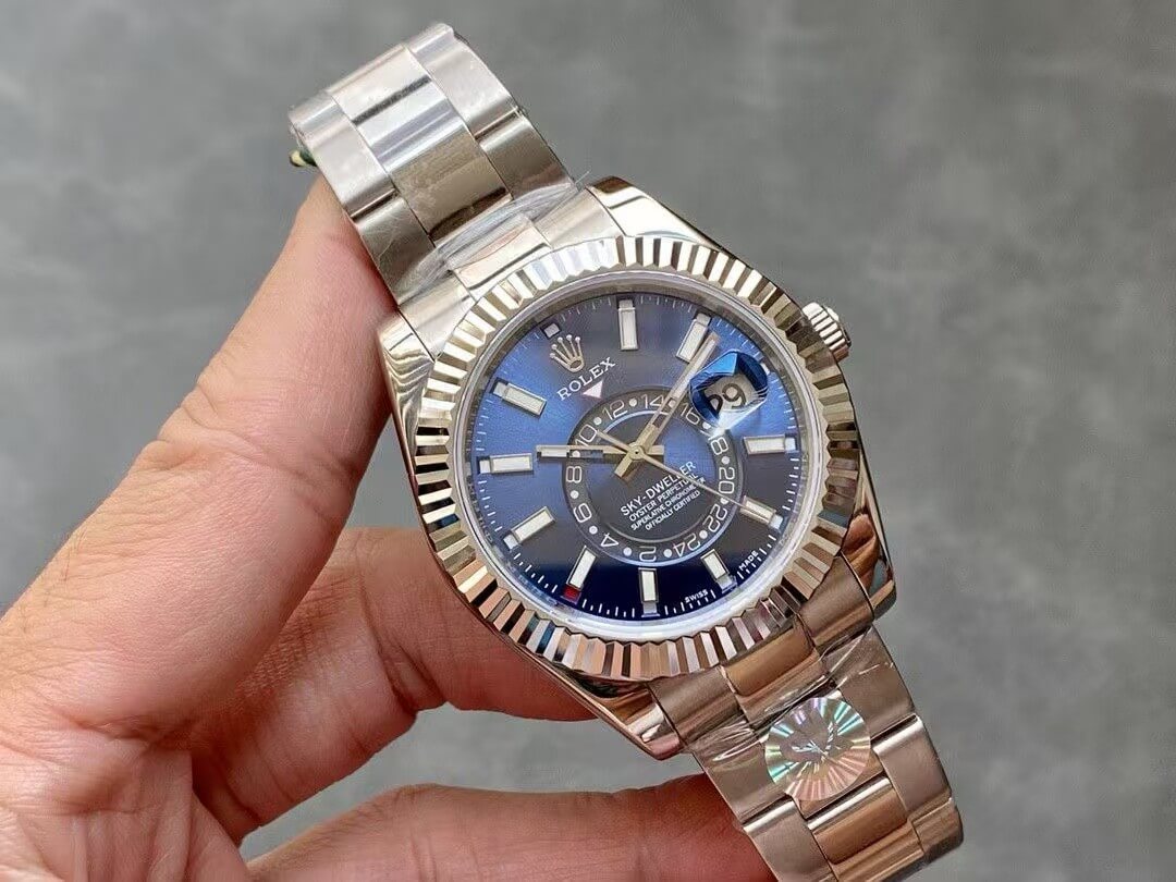 Rolex Sky-Dweller Ref. 326934 – White Rolesor, Blue Dial, Oyster Bracelet
