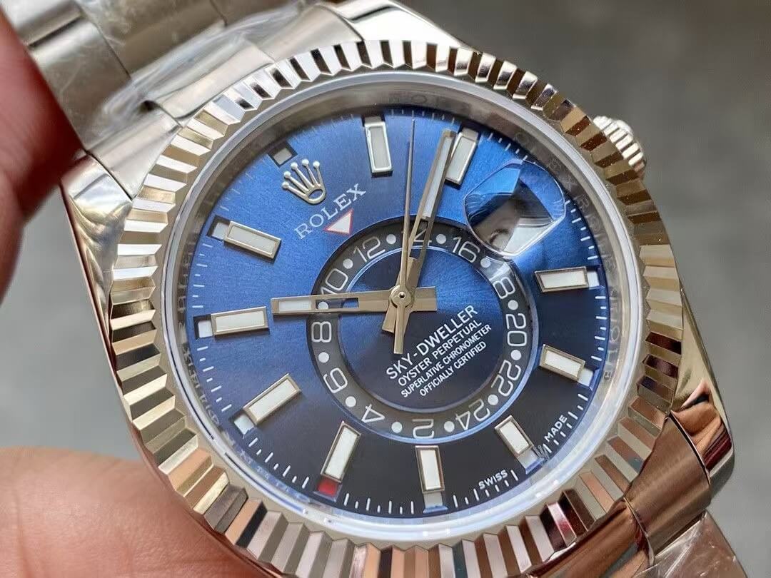 Rolex Sky-Dweller Ref. 326934 – White Rolesor, Blue Dial, Oyster Bracelet