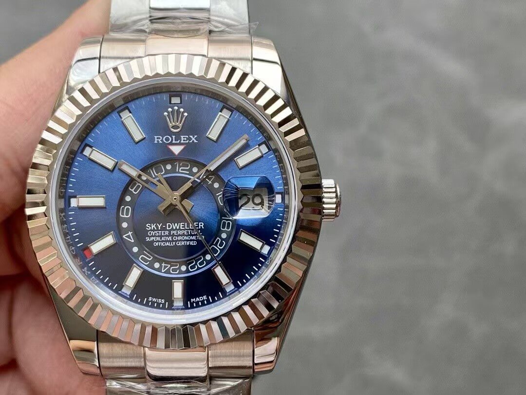 Rolex Sky-Dweller Ref. 326934 – White Rolesor, Blue Dial, Oyster Bracelet