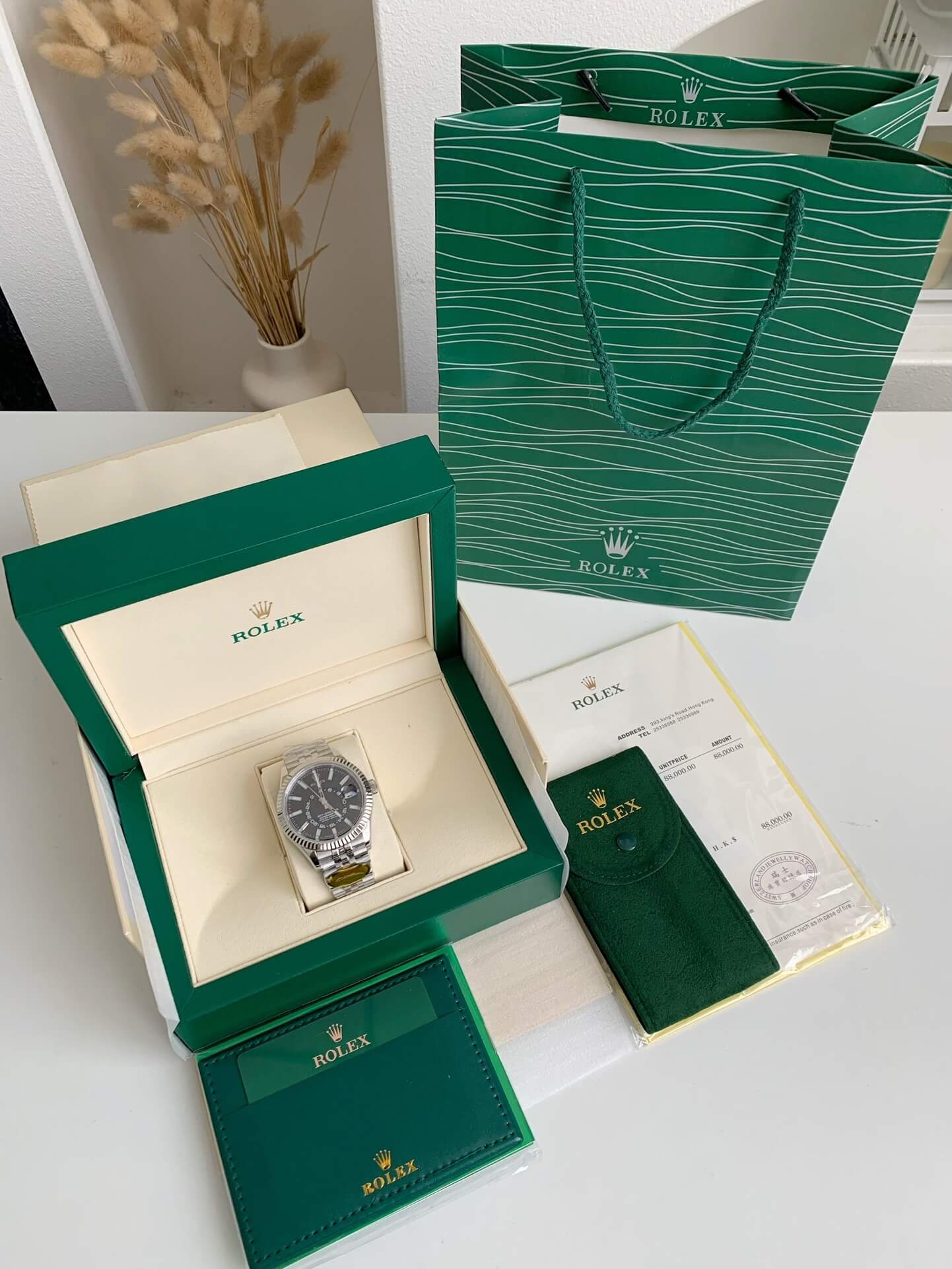 Rolex Sky-Dweller Ref. 326934 – White Rolesor, Black Dial, Jubilee Bracelet
