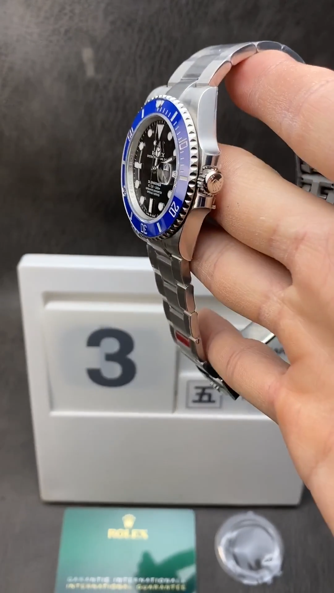 Rolex Submariner Date Ref. 126619LB – Oystersteel, Black Dial with Blue Cerachrom Bezel