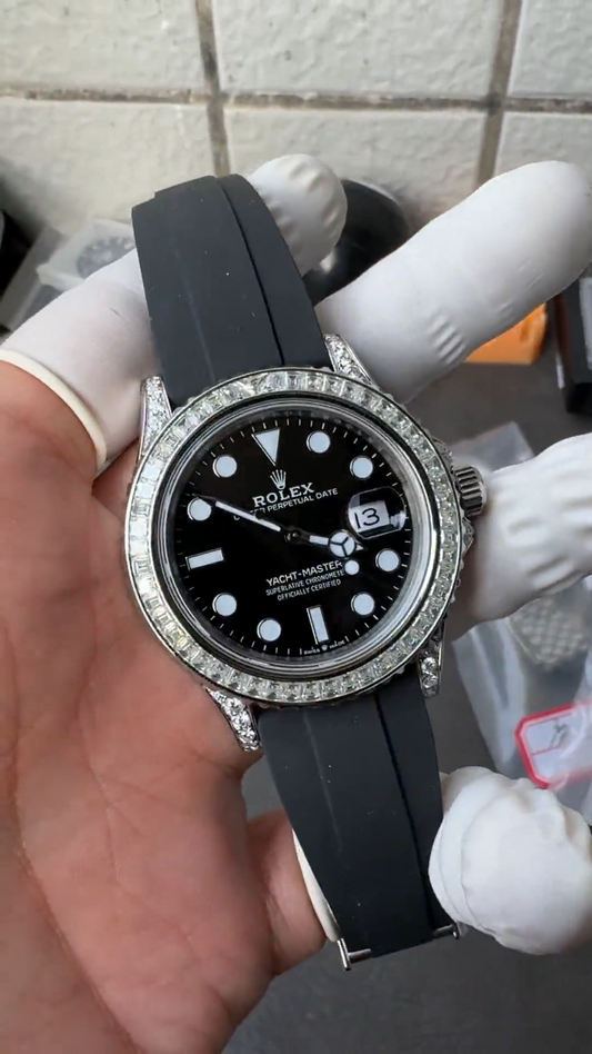 Rolex Yacht-Master 42 Ref. 226679TBR – 18ct White Gold with Factory Diamond Bezel