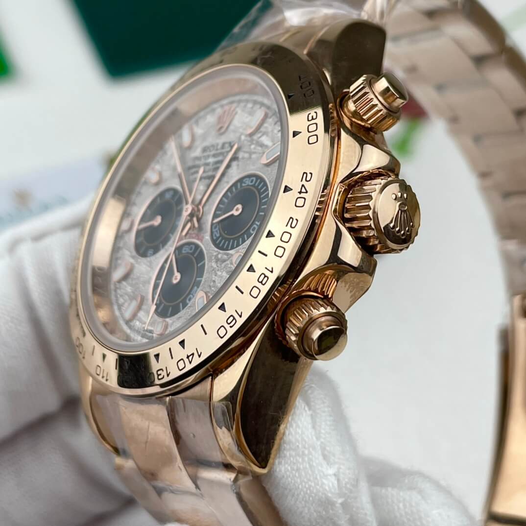 Cosmograph Daytona Everose Gold mit Meteoriten-Zifferblatt