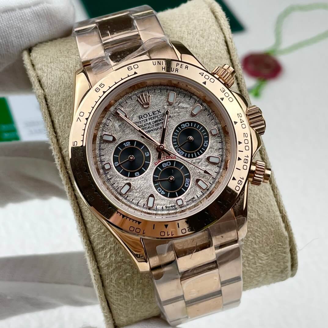 Cosmograph Daytona Everose Gold with Meteorite Dial