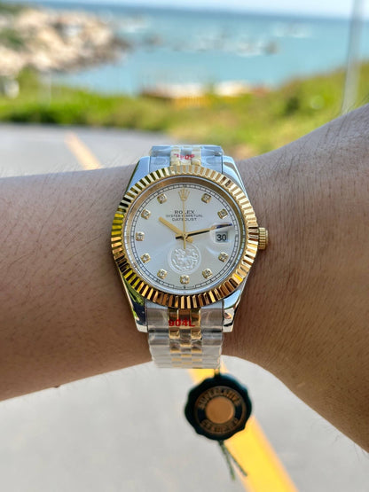 Rolex Oyster Perpetual Datejust Rolesor "White Dial"