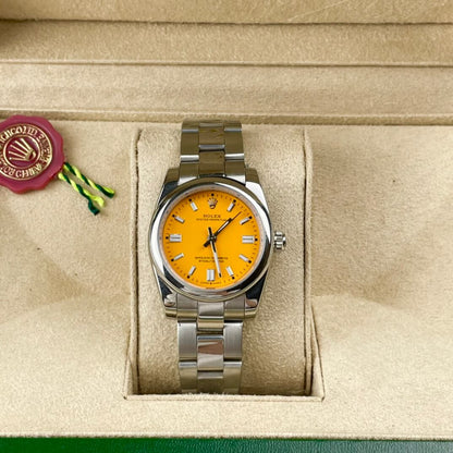 Rolex Oyster Perpetual Yellow Dial