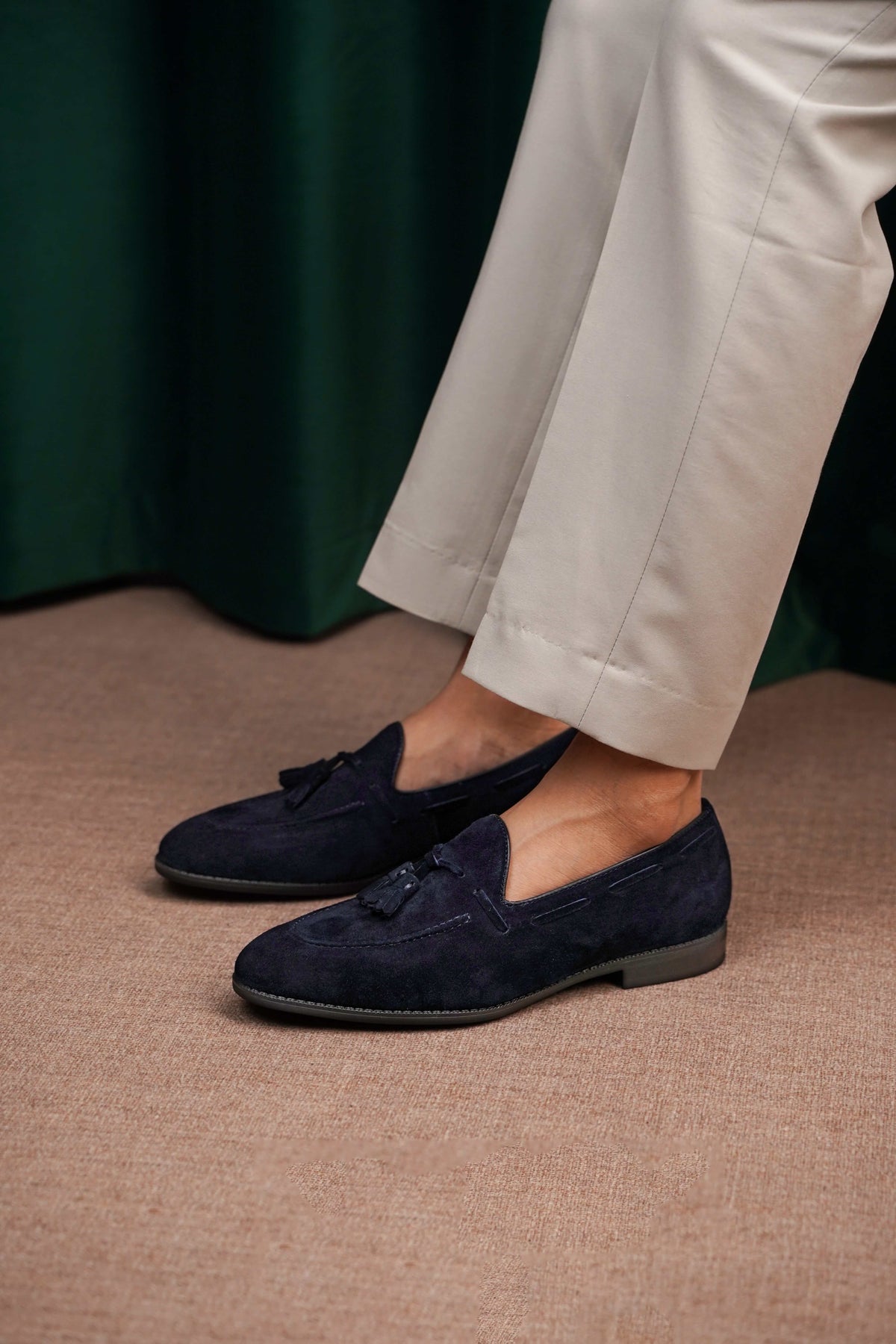 Perugia Tassel Loafer — Sapphire Navy | HolloShoe display picture 3