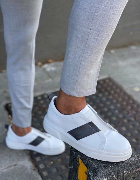 Zenith White Slip-On Sneakers
