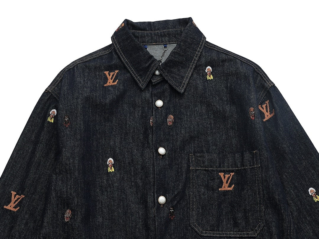 Signature Stitch Premium Navy  Denim Jacket