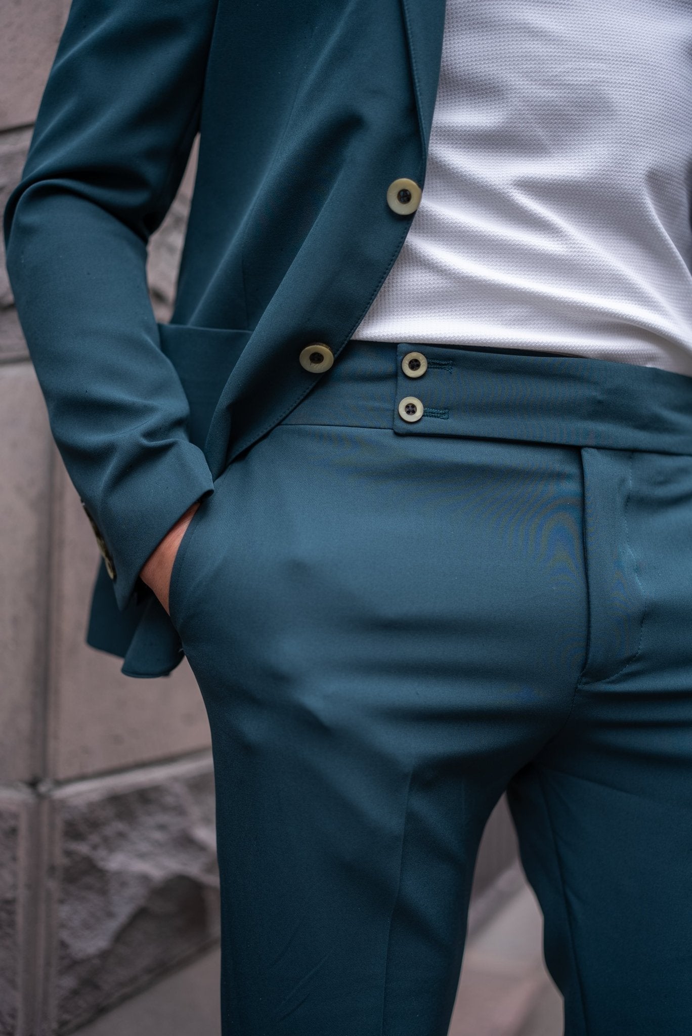 Emerald Slim Fit Wedding-Casual Suit - HolloShoe EU56/US46 Emerald Slim Fit Wedding-Casual Suit - HolloShoe EU56/US46