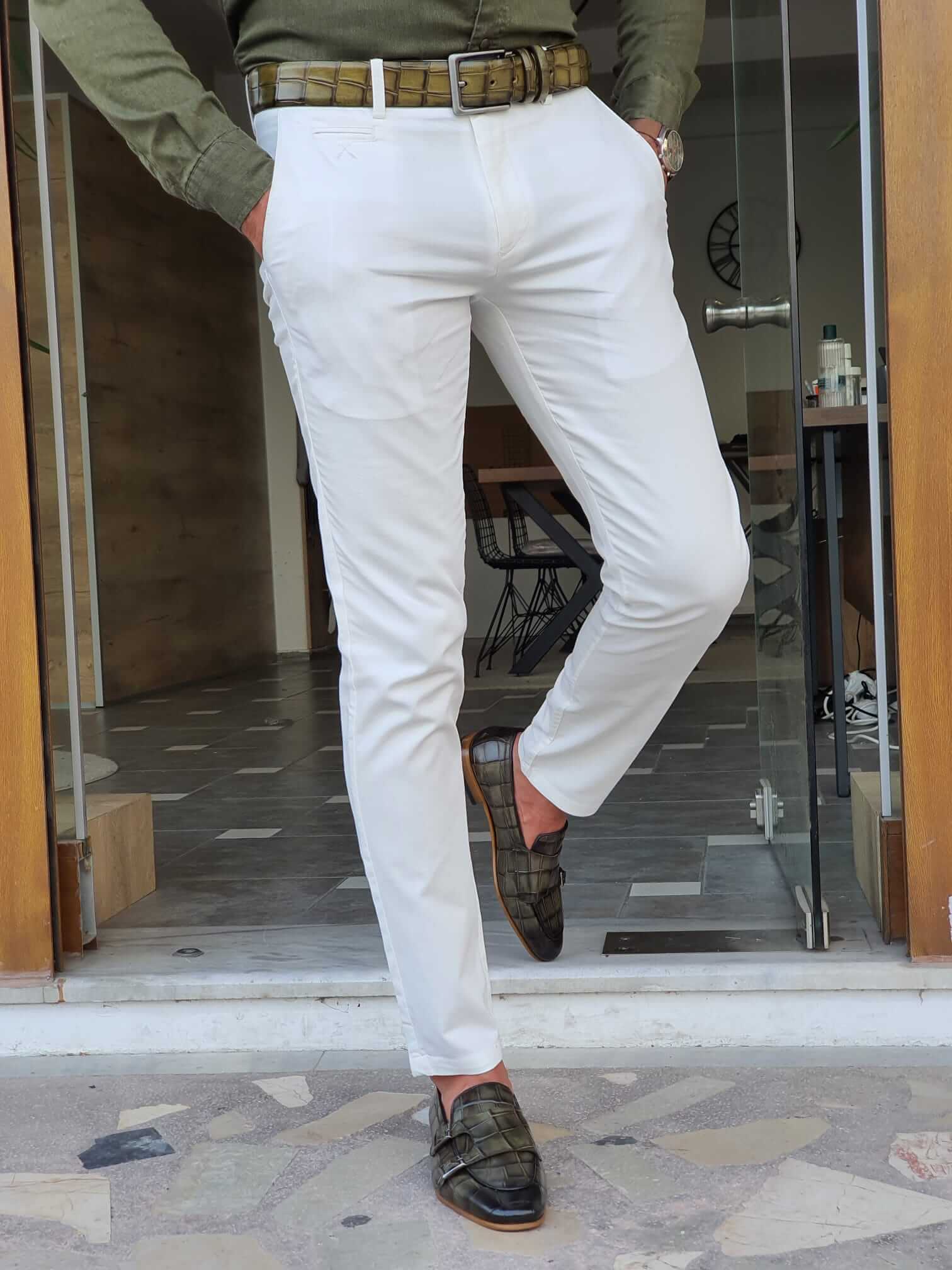 Aslan White Pants - Hollo Men