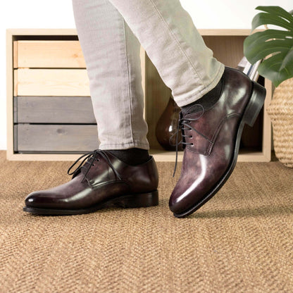 Aubergine patina Derby - Hollo Shoe