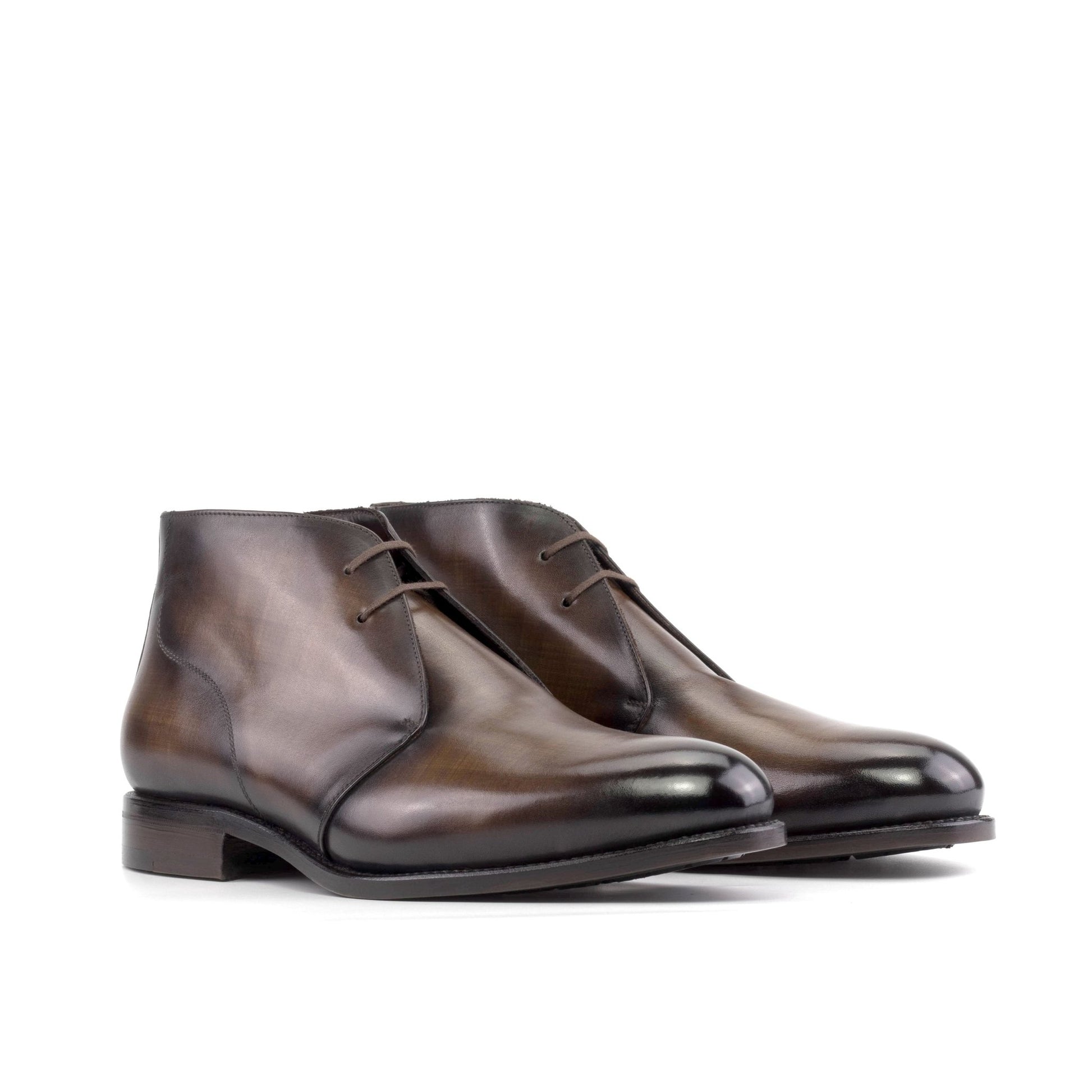 Balmoral Brown patina Chukka - Hollo Shoe