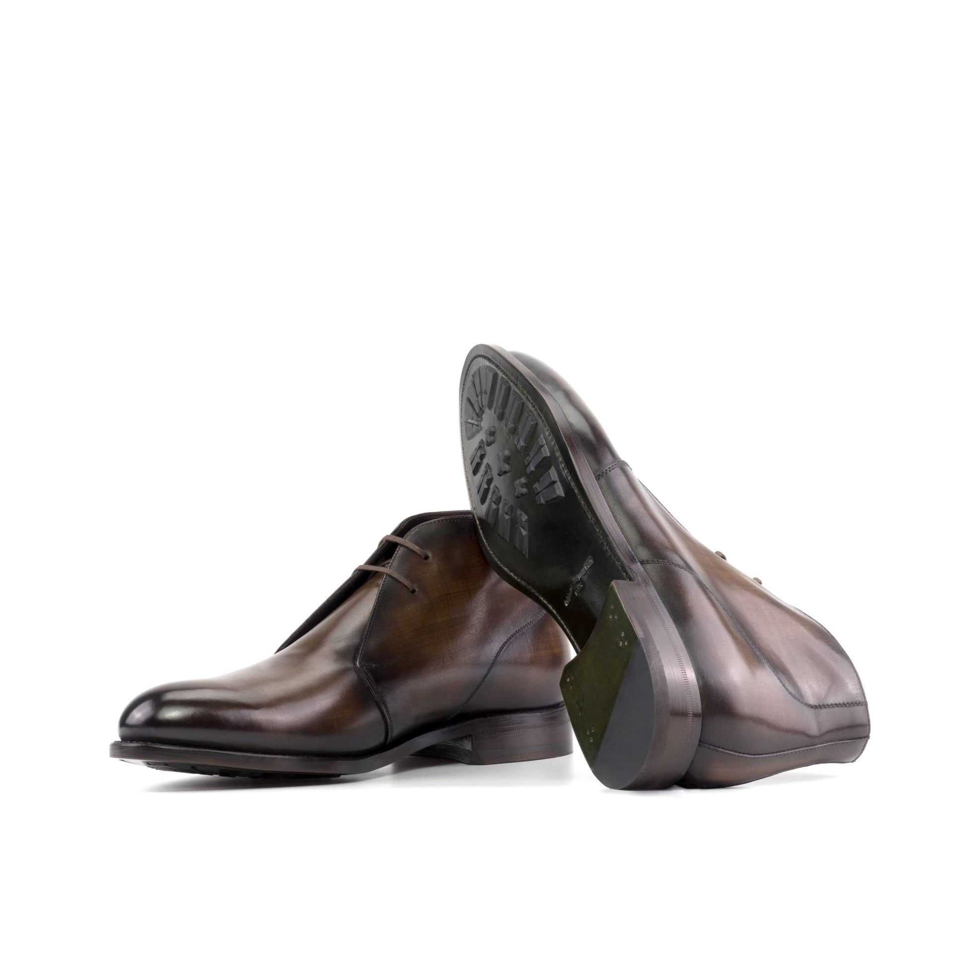 Balmoral Brown patina Chukka - Hollo Shoe