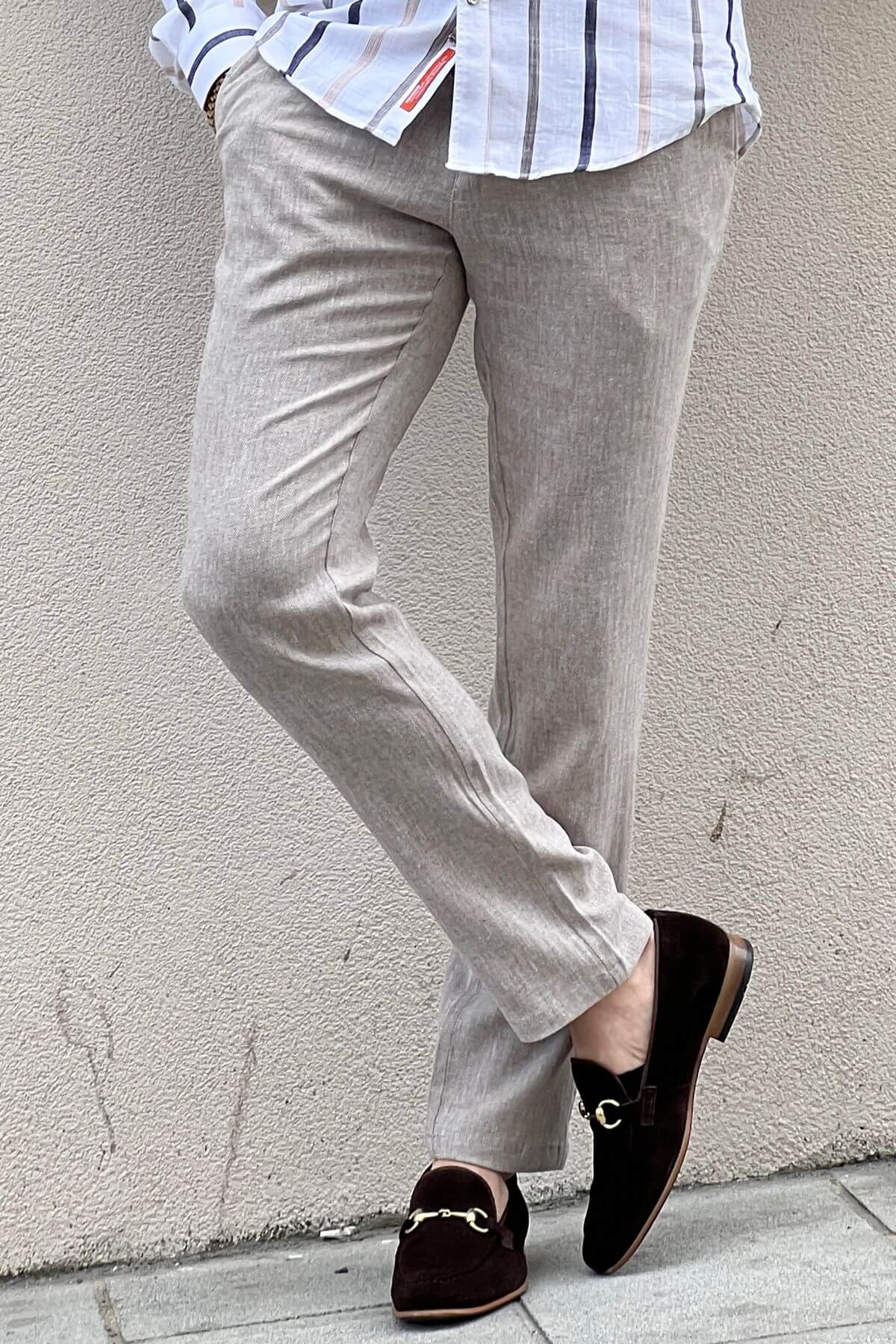 Impeccable Style with Beige Linen Pants | Men's Fashion | HolloMen Impeccable Style with Beige Linen Pants | Men's Fashion | HolloMen