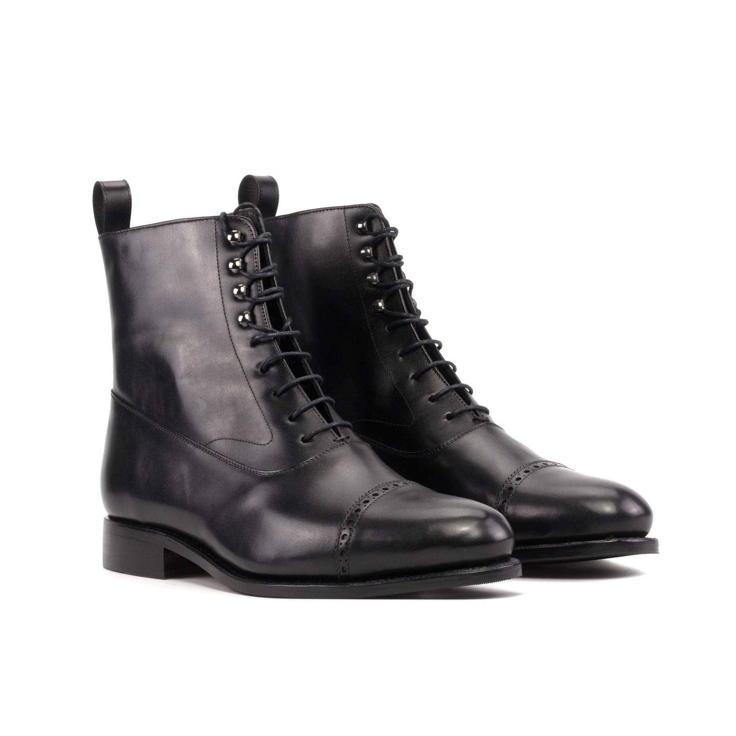 Black Balmoral Boot - Hollo Shoe