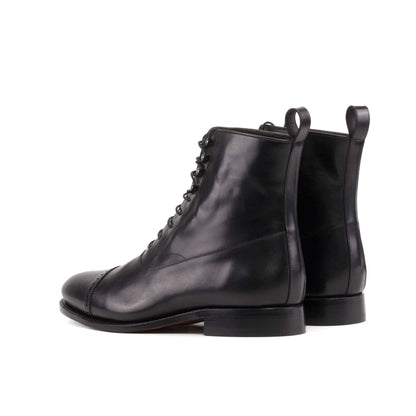 Black Balmoral Boot - Hollo Shoe