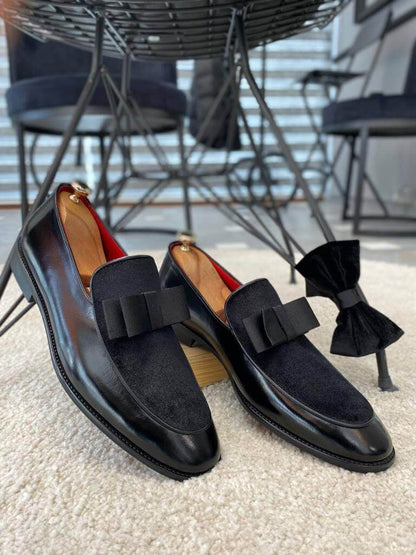 Black Tuxedo Loafers - Hollo Shoe