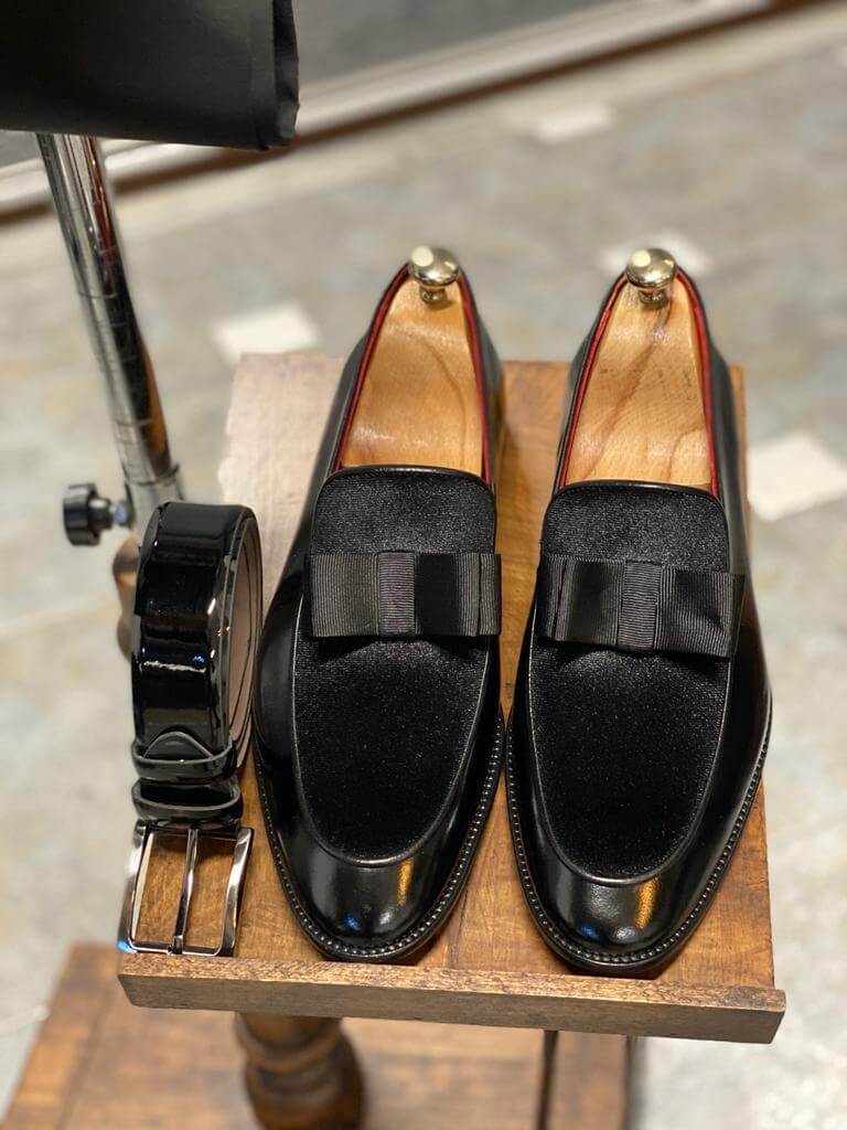 Black Tuxedo Loafers - Hollo Shoe