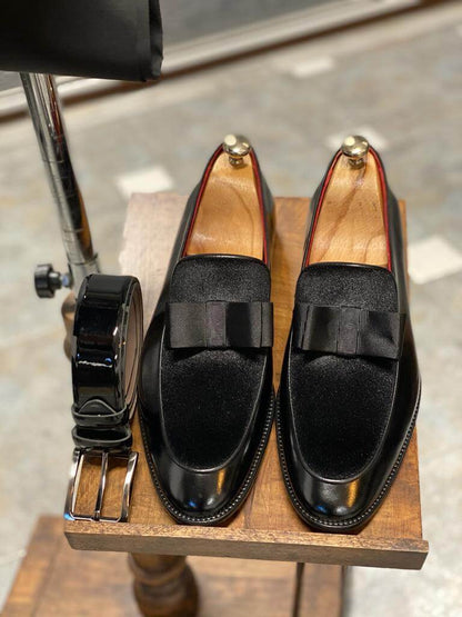 Black Tuxedo Loafers - Hollo Shoe