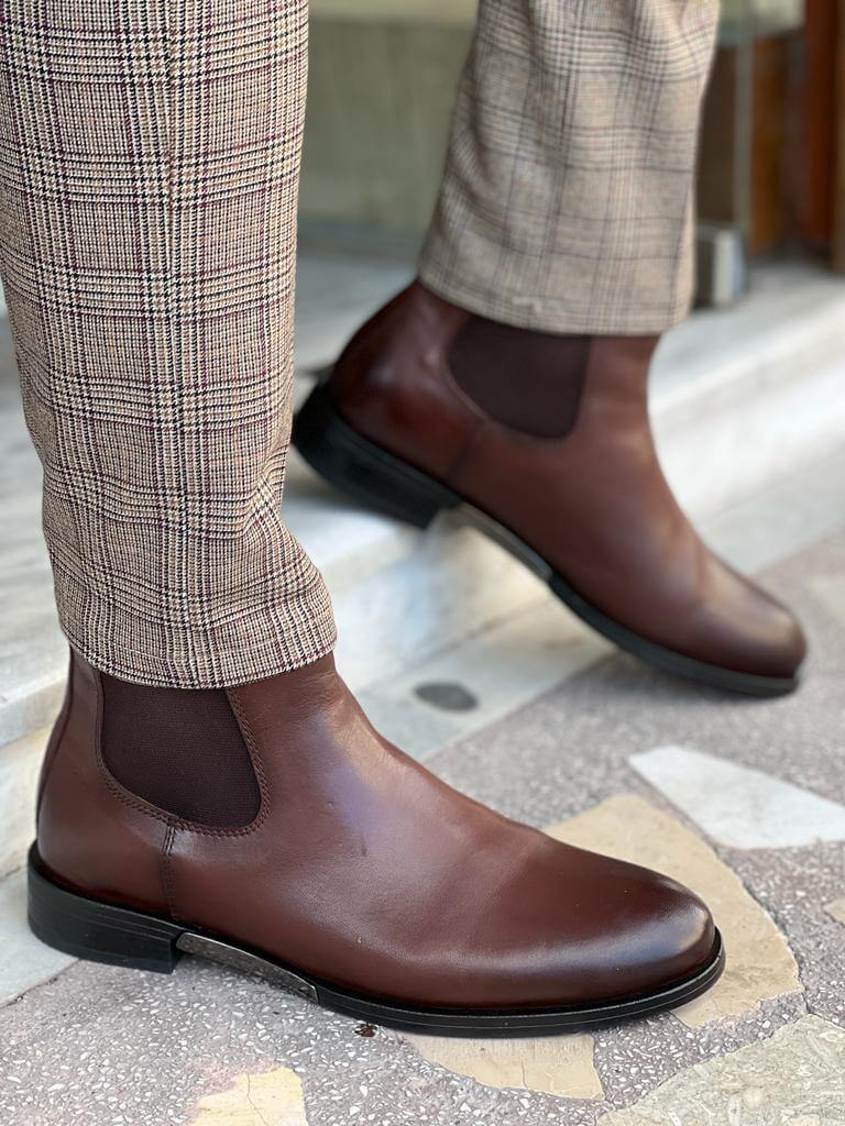 Brown Chelsea Boots - Hollo Shoe