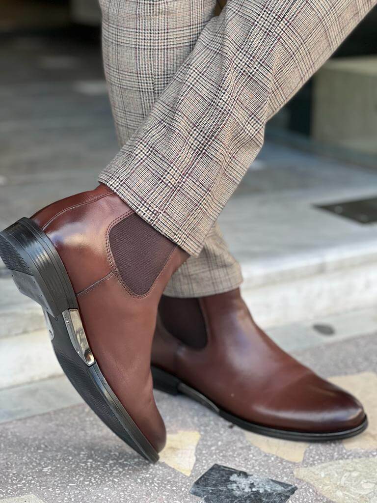 552516 Rgb Classic Brown Chelsea Boots for Men | Shop Now at HolloShoe – Hollo Shoe