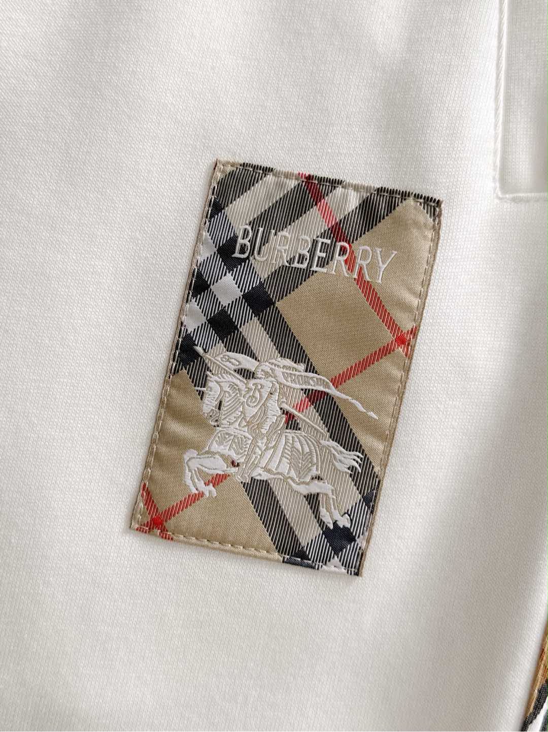 Burberry Cream Vintage Check Piping EKD Patch Tracksuit Set