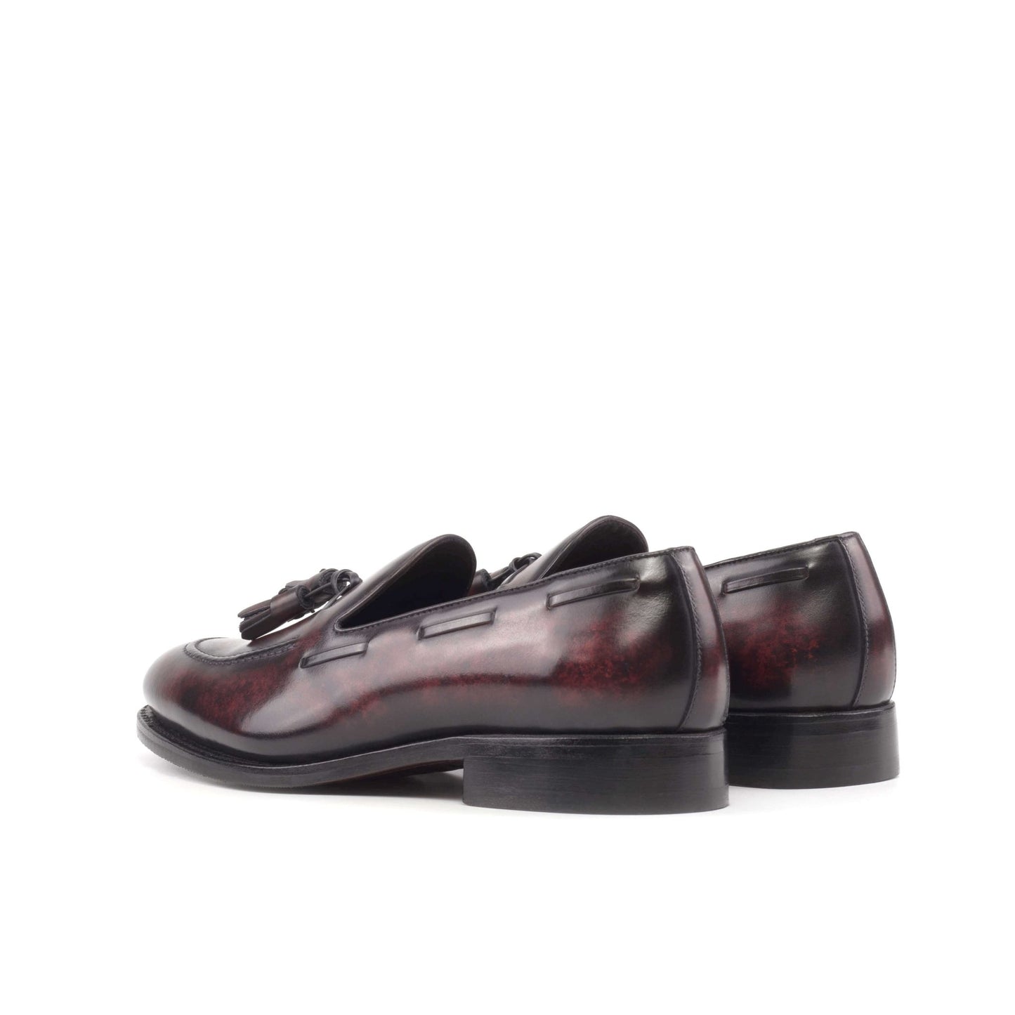 Burgundy Patina Tassel loafer - Hollo Shoe