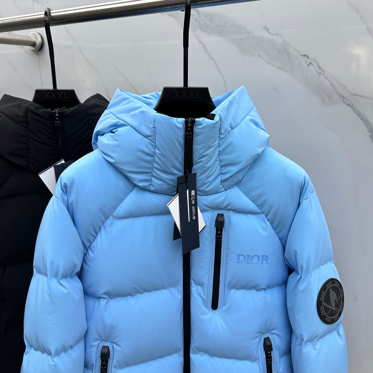 Dior Men's Mizusawa Sky Blue Down Puffer Jacket - Ski Capsule Coat