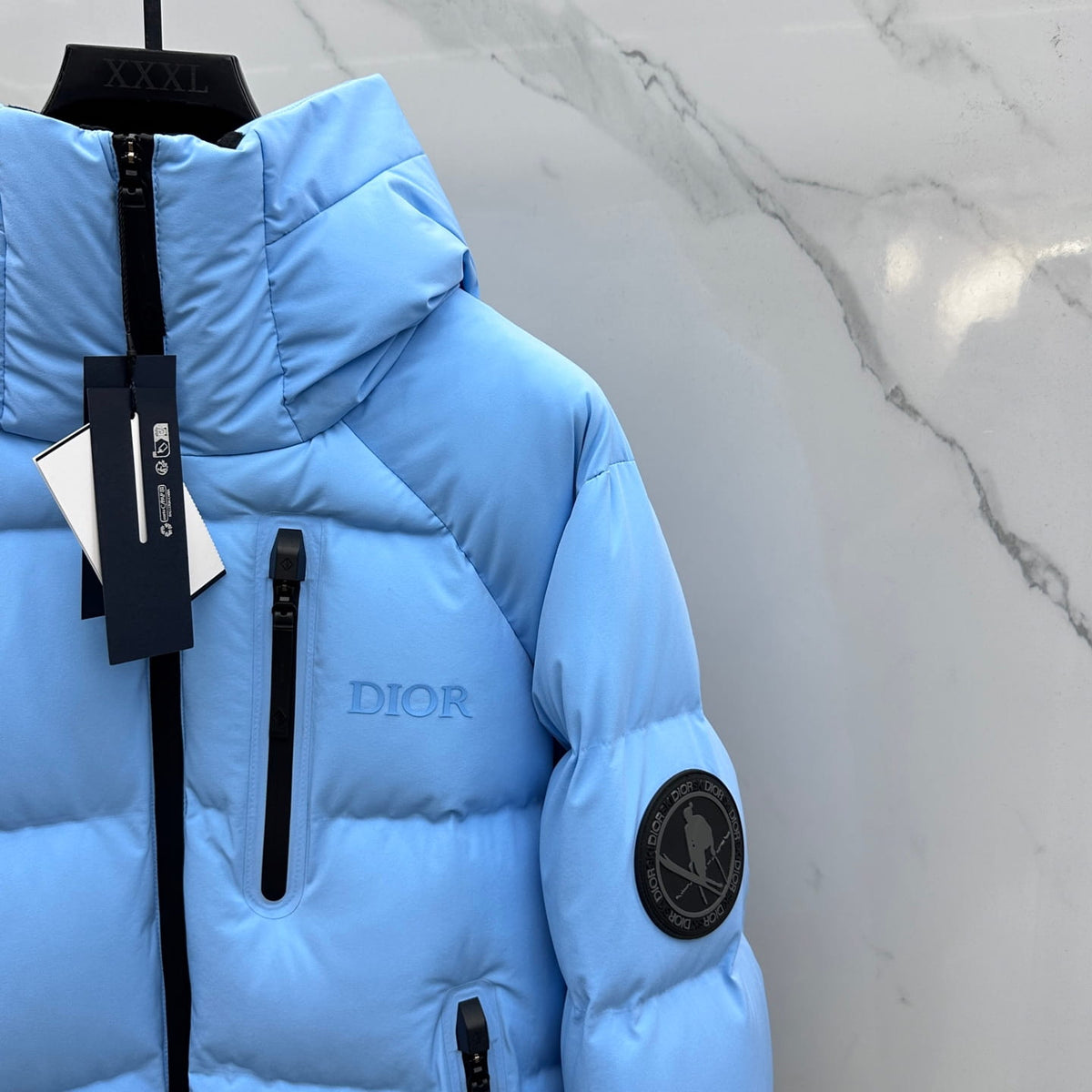 Dior Men's Mizusawa Sky Blue Down Puffer Jacket - Ski Capsule Coat