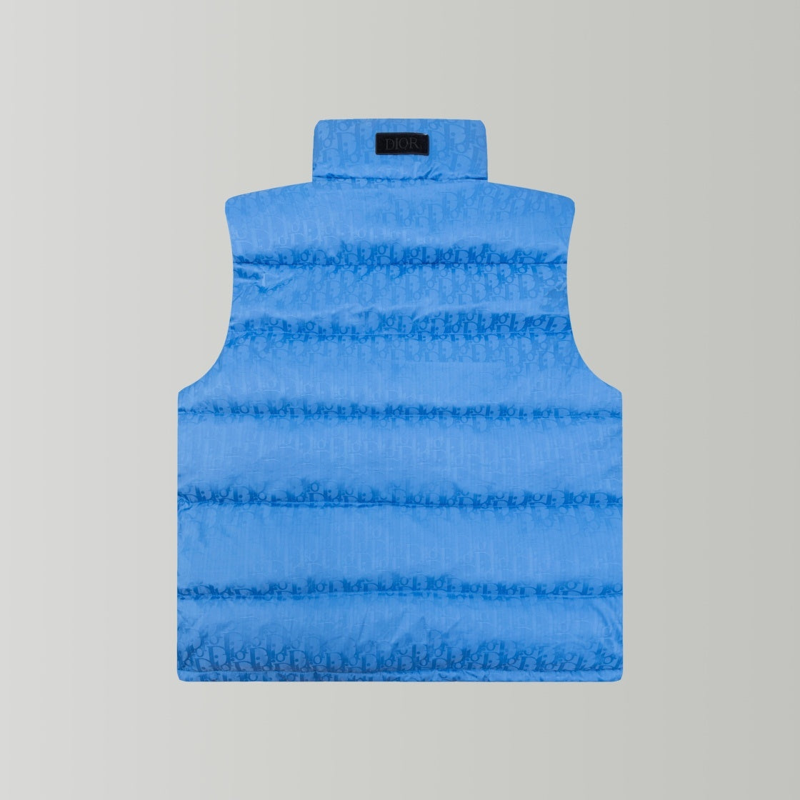 Dior Oblique Sky Blue Technical Jacquard Down Vest Gilet