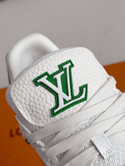 Louis Vuitton Trainer Green White Sneakers