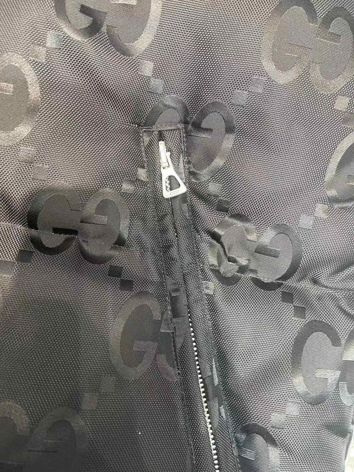 Gucci Men's Black Jumbo GG Canvas Padded Down Gilet Vest