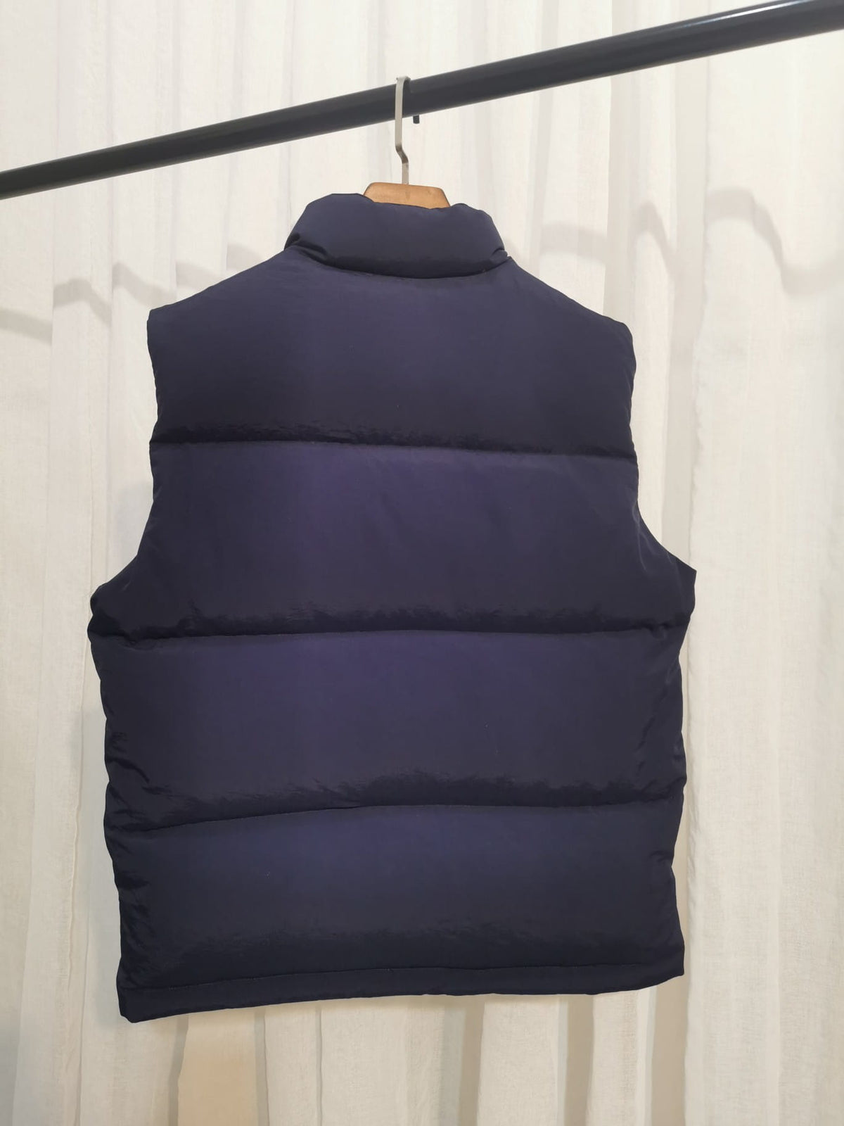 Gucci x The North Face Navy Blue Nylon Goose Down Puffer Vest Gilet
