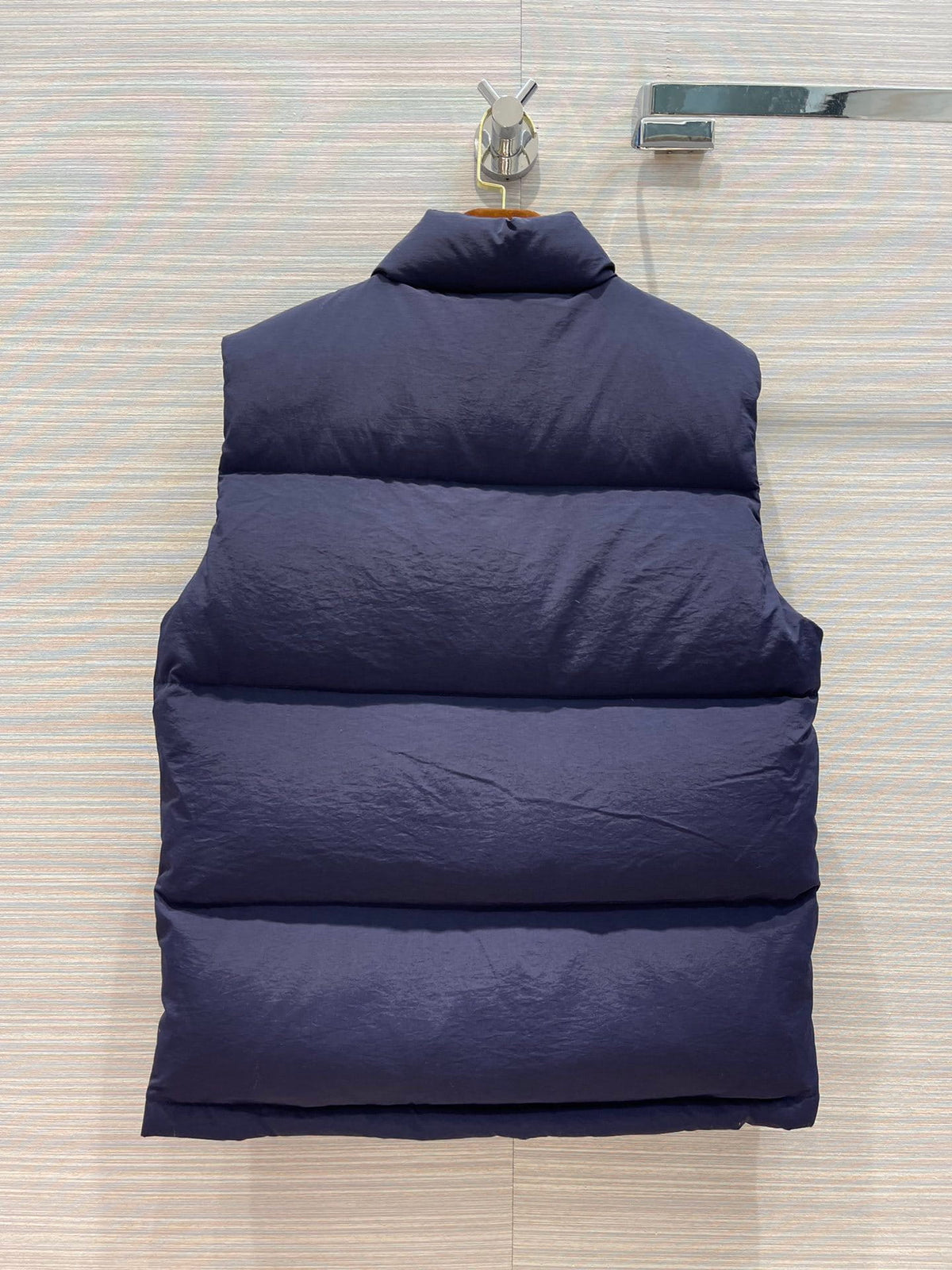 Gucci x The North Face Navy Blue Nylon Goose Down Puffer Vest Gilet