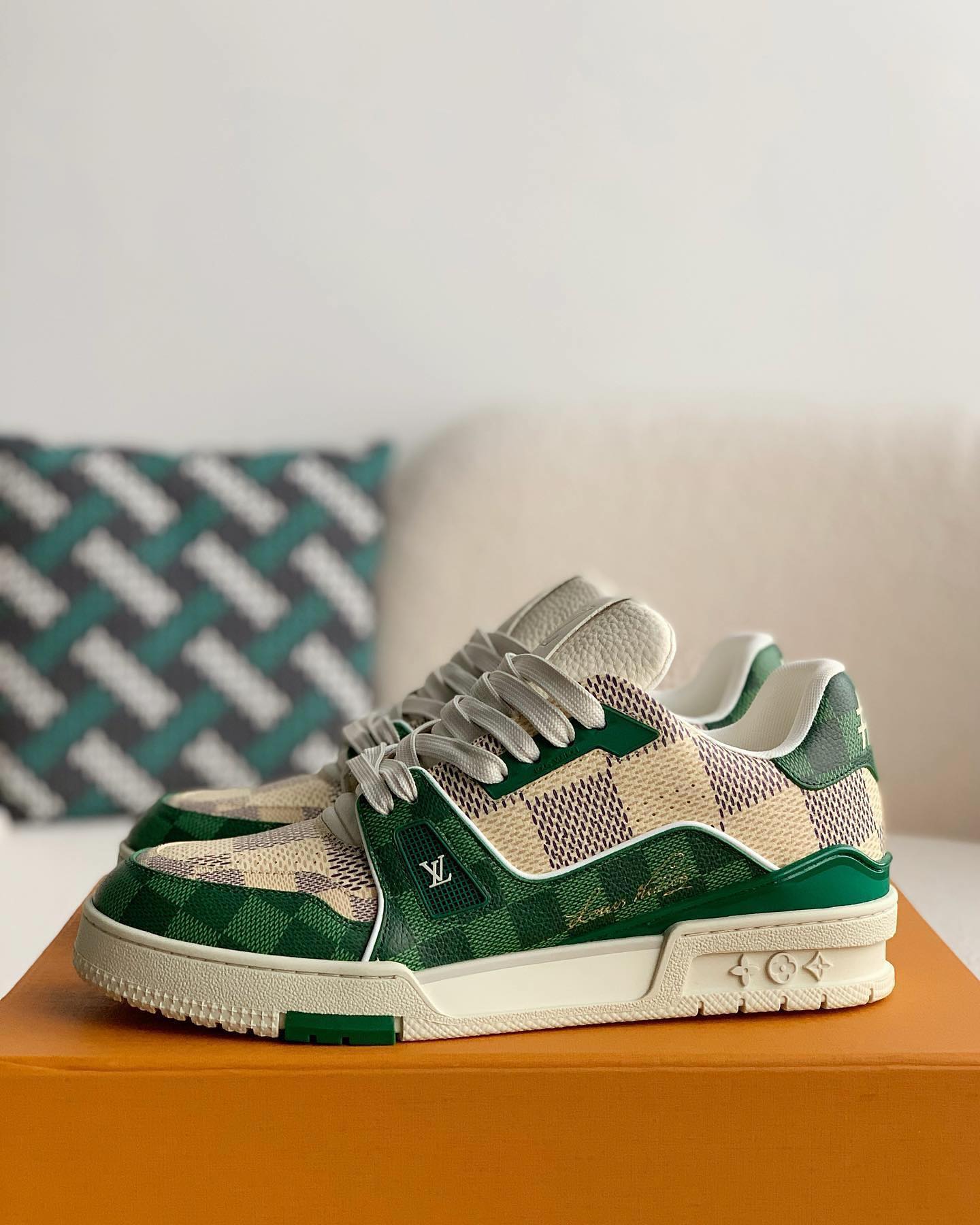 Louis Vuitton LV Sneaker ‚Weiß Grün‘