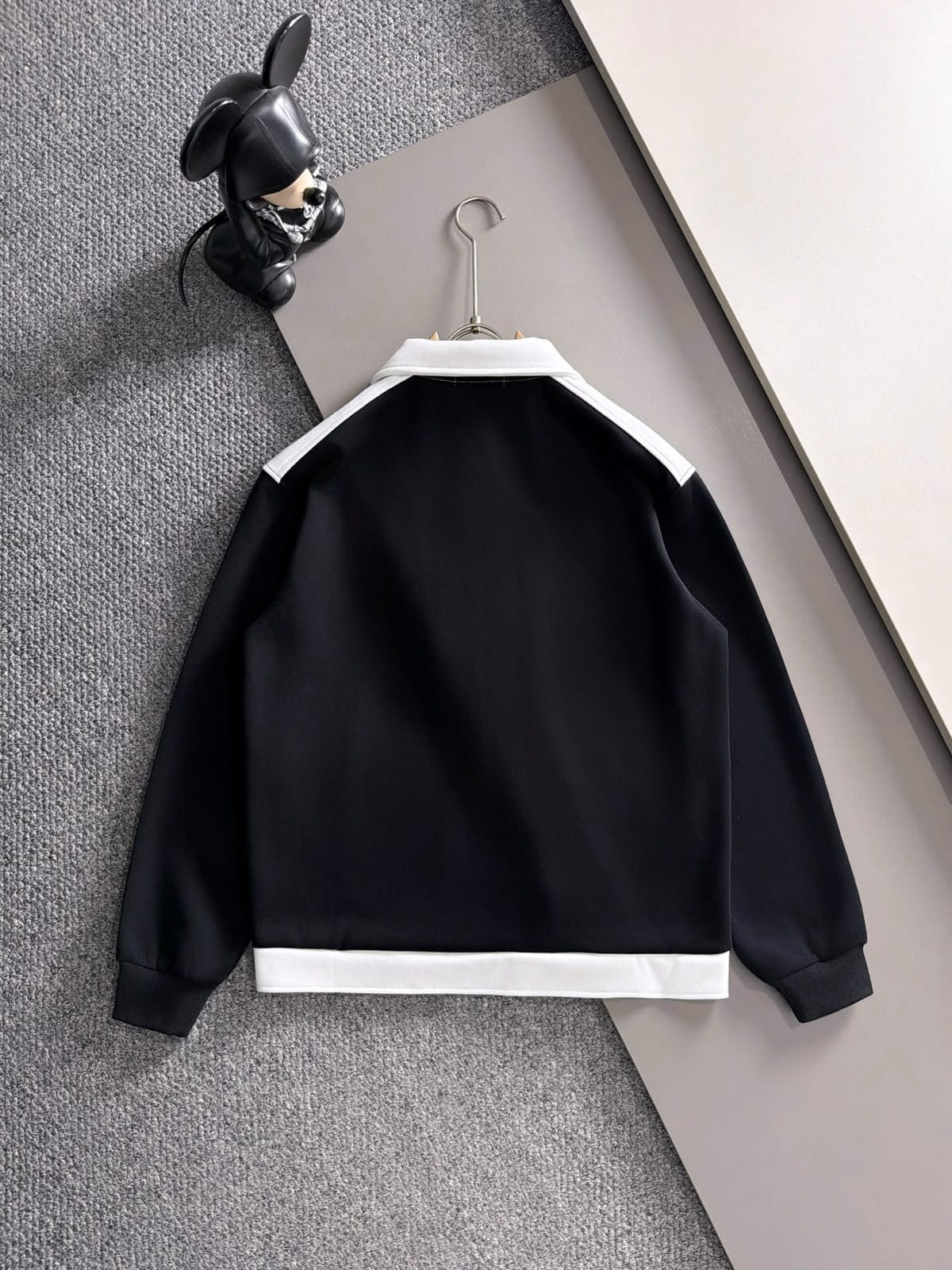 Loewe Black & White Contrast Anagram Embroidered Tracksuit Set