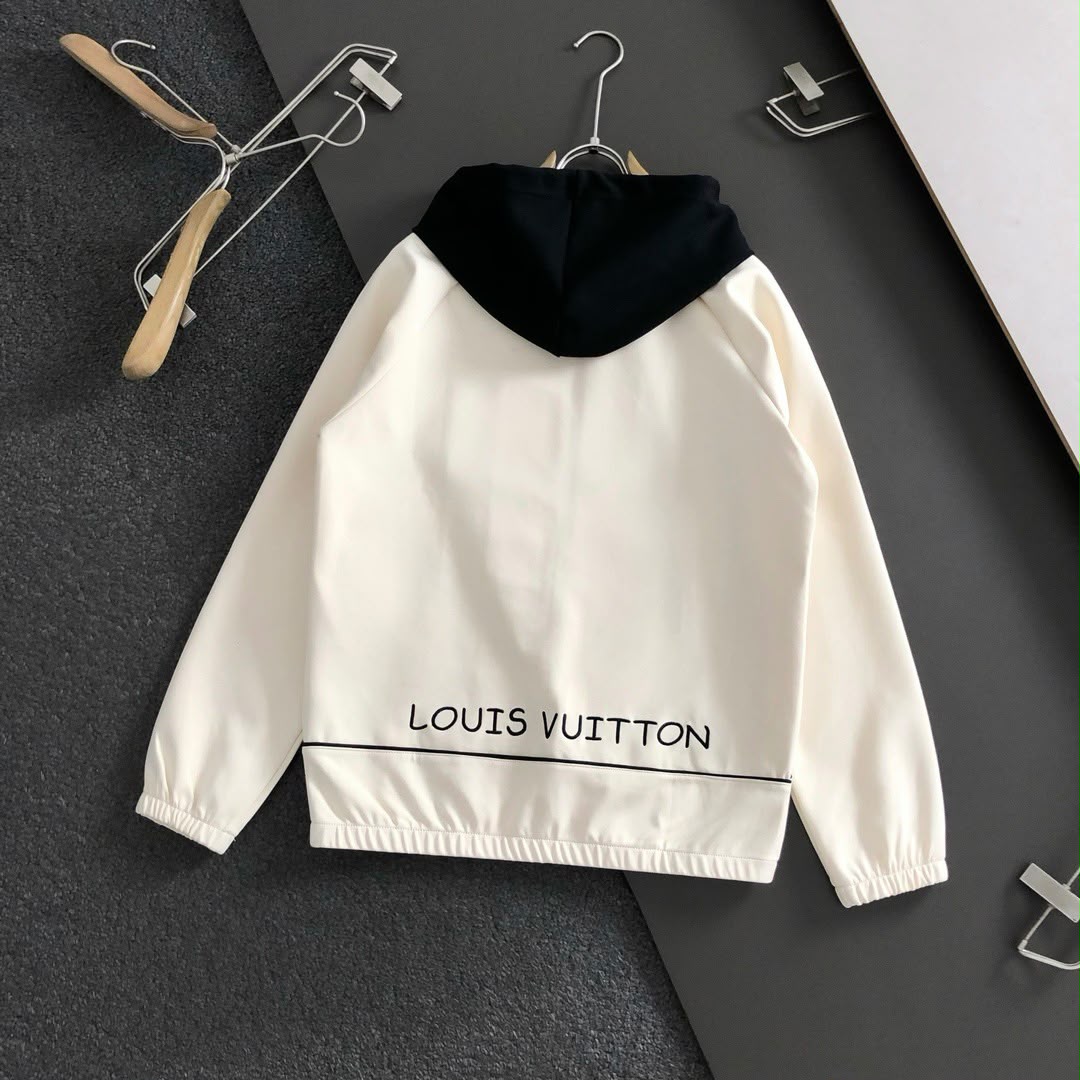 Louis Vuitton LV Marque L.Vuitton Déposée Contrast Hooded Tracksuit Set