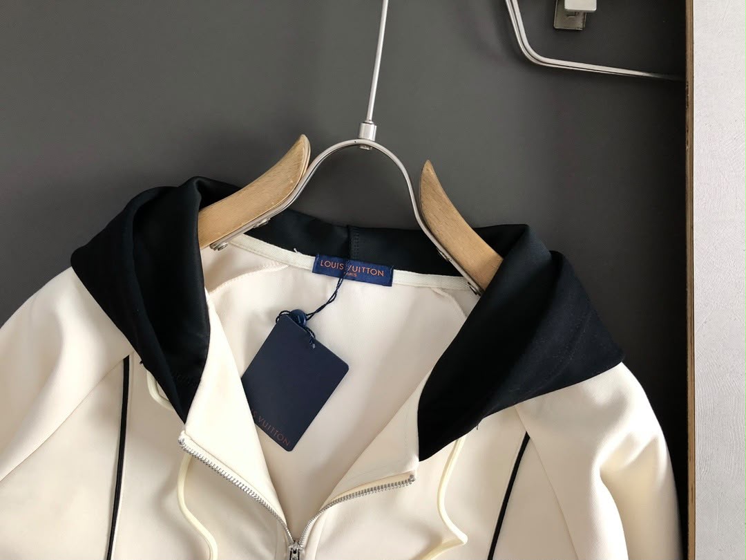 Louis Vuitton LV Marque L.Vuitton Déposée Contrast Hooded Tracksuit Set