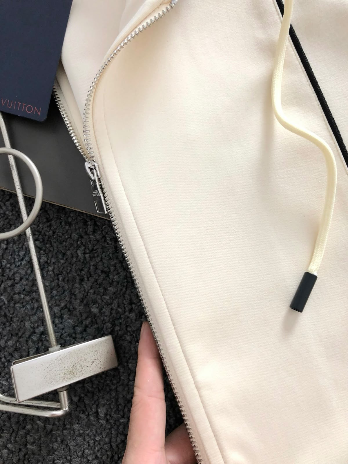 Louis Vuitton LV Marque L.Vuitton Déposée Contrast Hooded Tracksuit Set