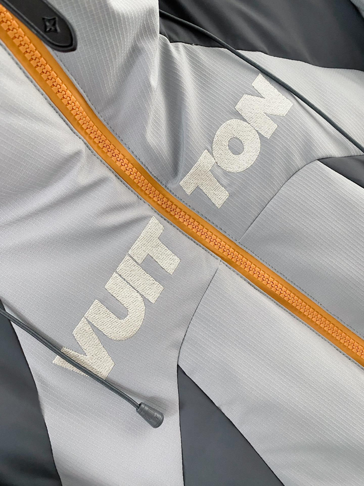 Louis Vuitton LV Ski Technical Down Jacket - Gray & Orange Ski Coat