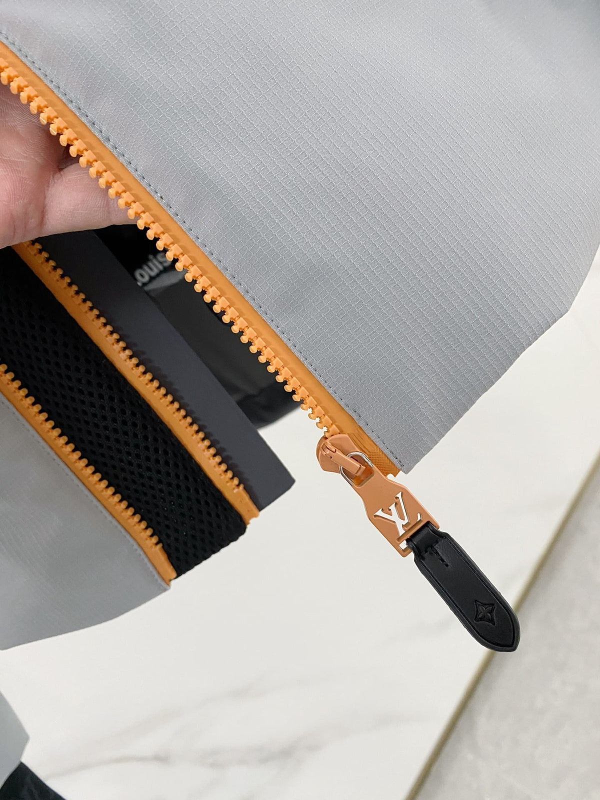 Louis Vuitton LV Ski Technical Down Jacket - Gray & Orange Ski Coat