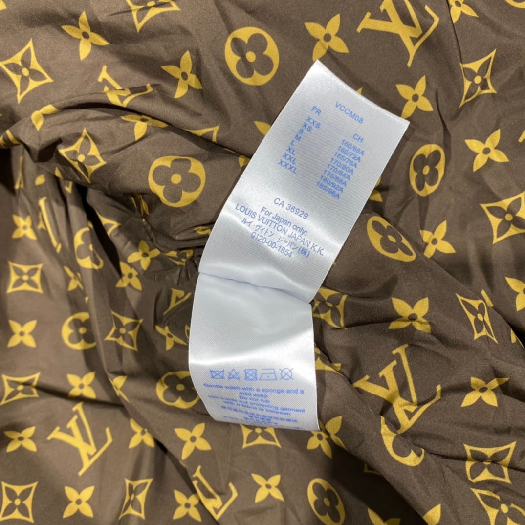 Louis Vuitton LV Long-Sleeved Olive Green Pillow Puffer Jacket