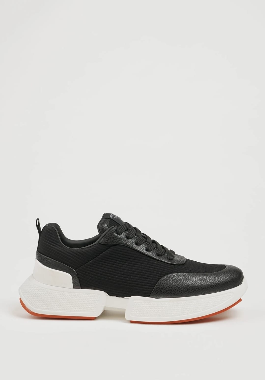 HH Black & White Sculpted Sole Sneaker