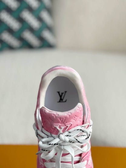 Louis Vuitton LV Trainer Monogramm Denim #54 Rosa Sneaker