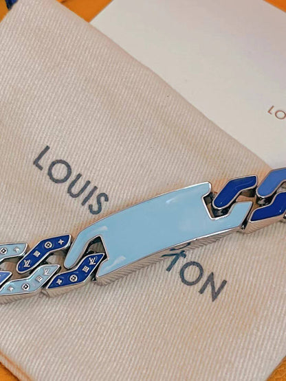 Louis Vuitton Monogram Canvas Cuban Blue Bracelet