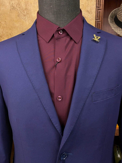 Louis Vuitton Navy Blue Suit